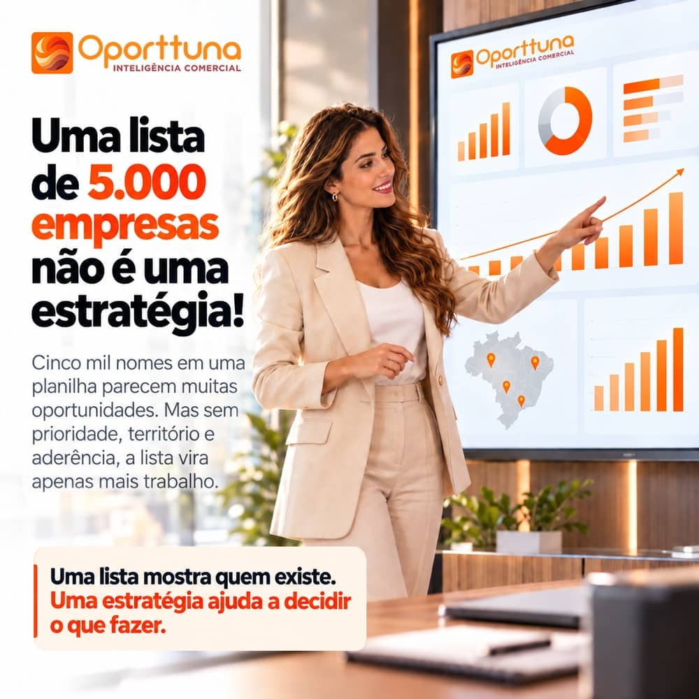 Uma lista de 5.000 empresas não é uma estratégia!